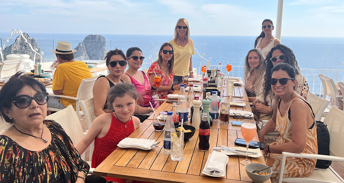 Almuerzo con vista en Amalfi